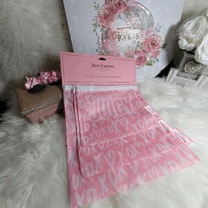1807  Juicy Couture  Logo  Pink laundry mesh wash bags |NWT